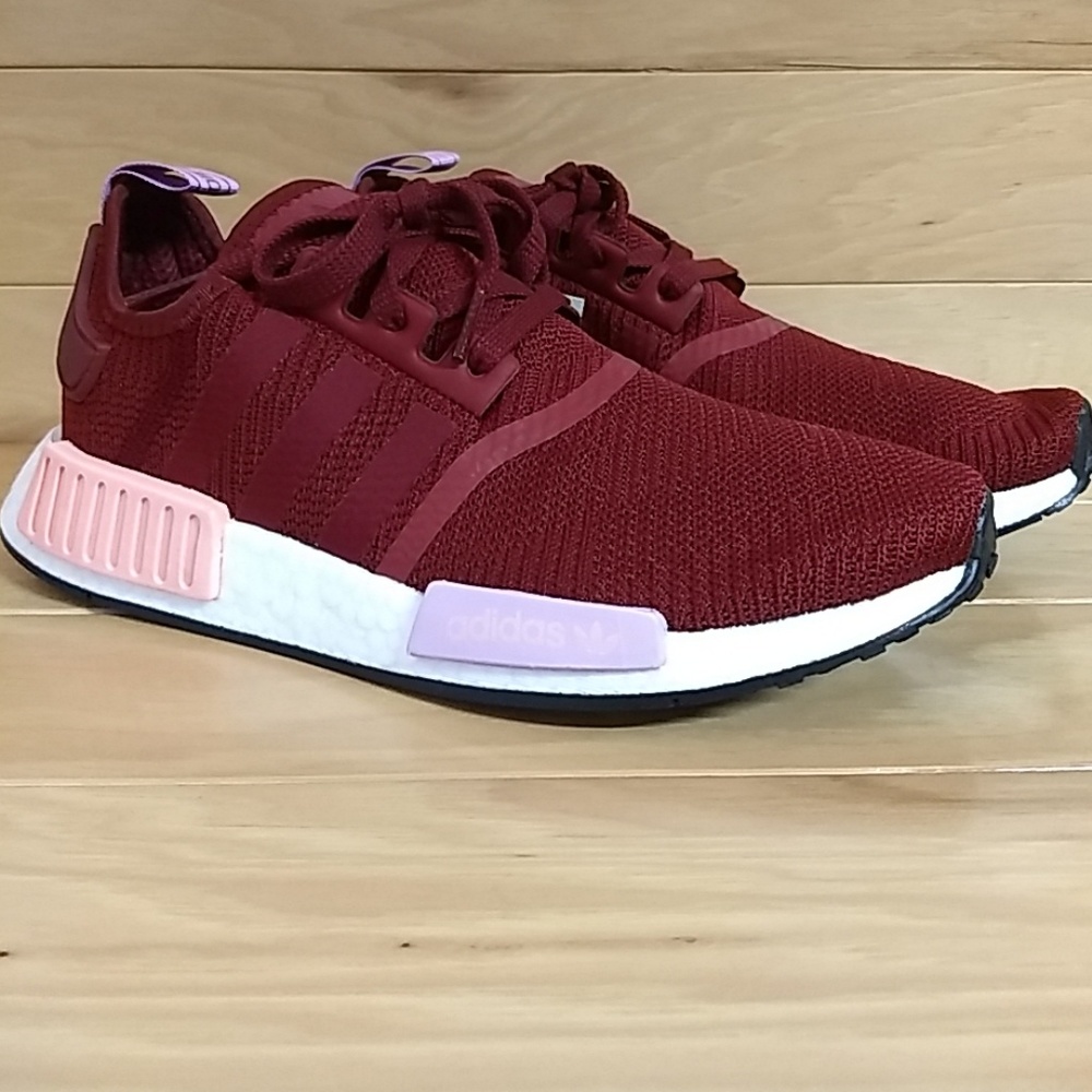 Adidas NMD R1 W Womens Shoe Burgundy B37646 - Picture 2 of 8